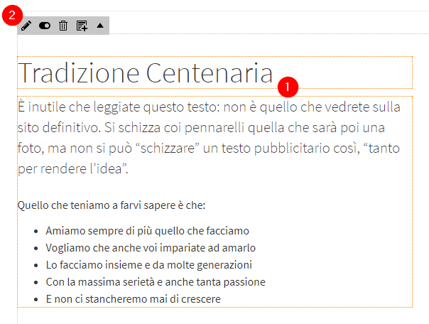 Modifiche in linea